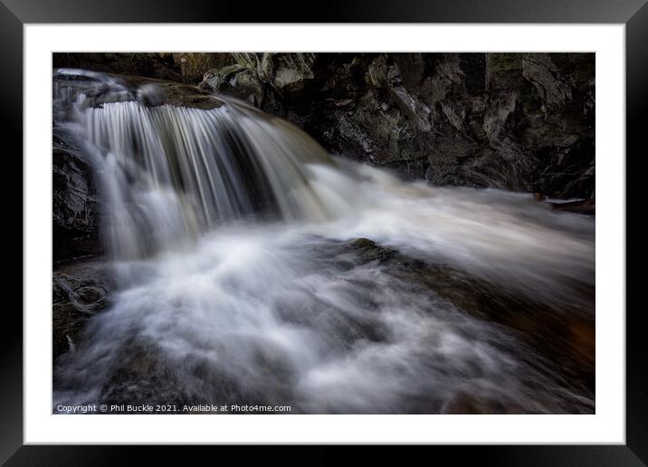 Aira Beck Waterfall Framed Mounted Print by Phil Buckle