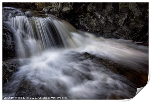 Aira Beck Waterfall Print by Phil Buckle