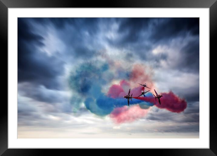 Red Arrows Gypo Break Framed Mounted Print by J Biggadike