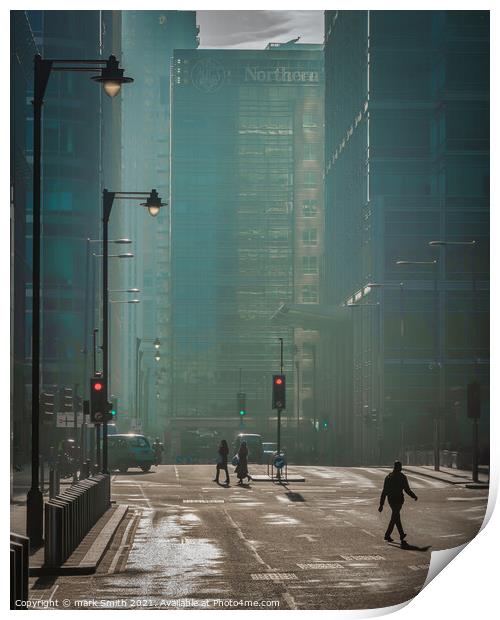 walking down upper bank street Print by mark Smith
