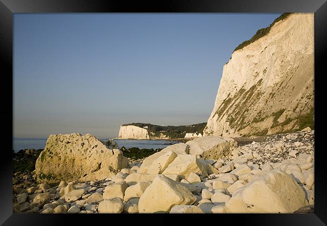 Morning at the White Cliffs of Dover Framed Print by Ian Middleton