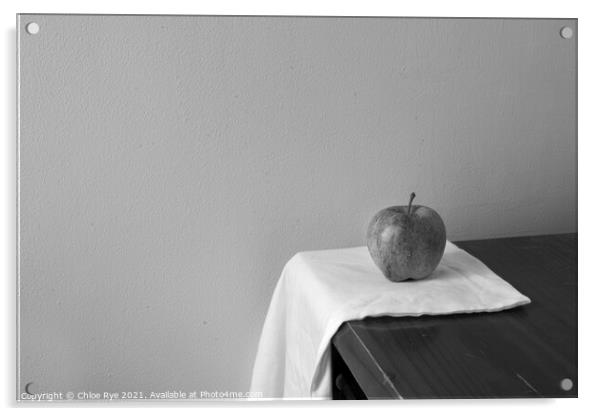 Apple Still Life Acrylic by Chloe Rye