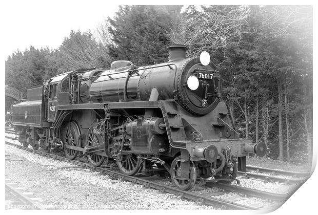 BR Standard Class 4 No. 76017 at Alresford Print by Stephen Coughlan