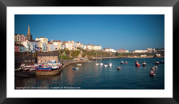 Tenby harbour Framed Mounted Print by Chris Rose
