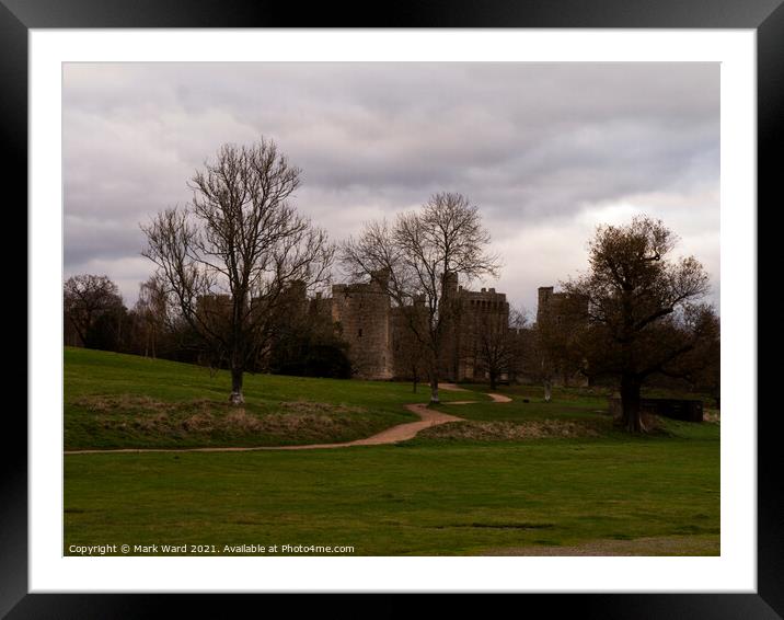 Castle in the Trees. Framed Mounted Print by Mark Ward