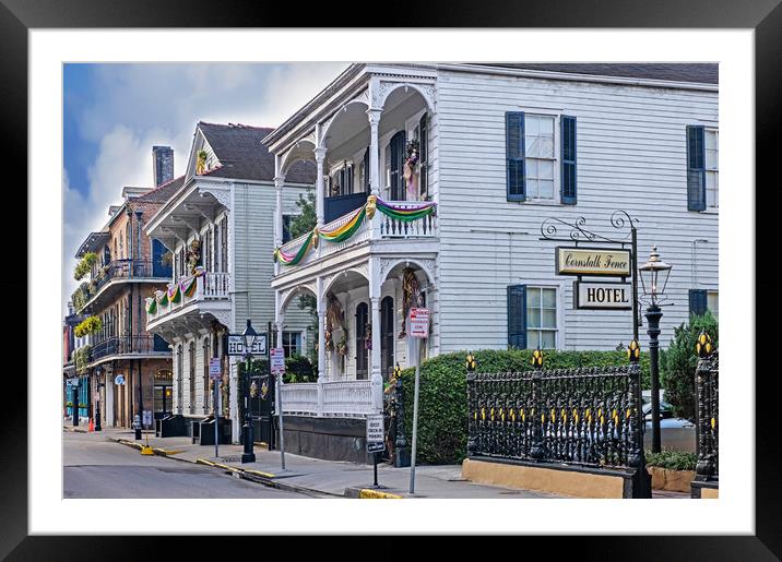 French Quarter, New Orleans, US Framed Mounted Print by Arterra 
