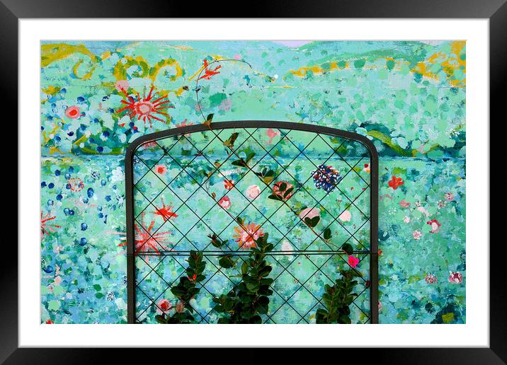 Flower Gate Framed Mounted Print by Tony Mumolo