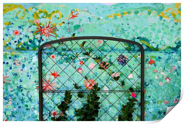 Flower Gate Print by Tony Mumolo