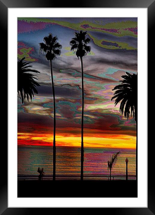 Pacific View Framed Mounted Print by Tony Mumolo