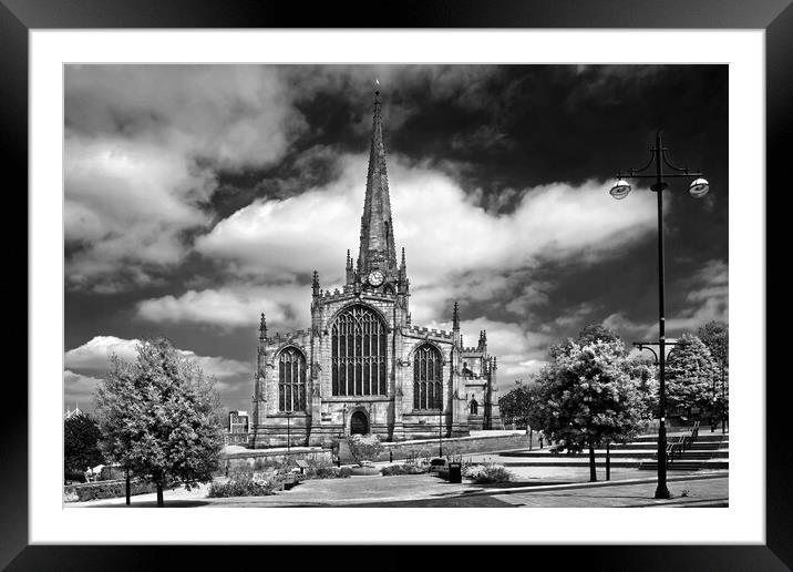 Rotherham Minster & Heart Of Steel  Framed Mounted Print by Darren Galpin
