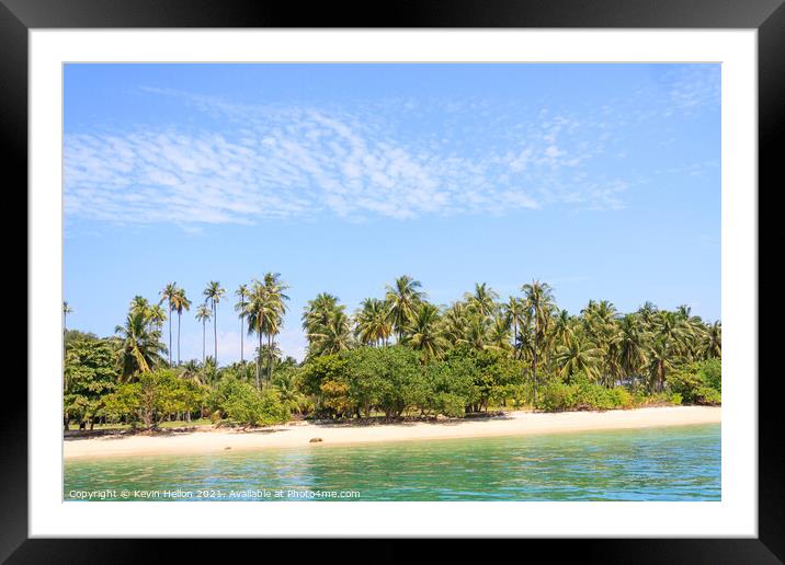 Tropical island paradise Koh Rong Framed Mounted Print by Kevin Hellon