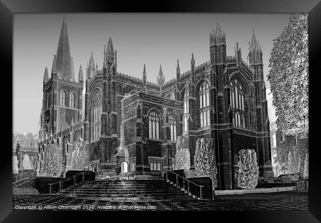 Wakefield Cathedral  Framed Print by Alison Chambers