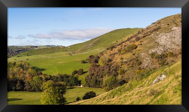 Looking down on the Dovedale valley Framed Print by Jason Wells