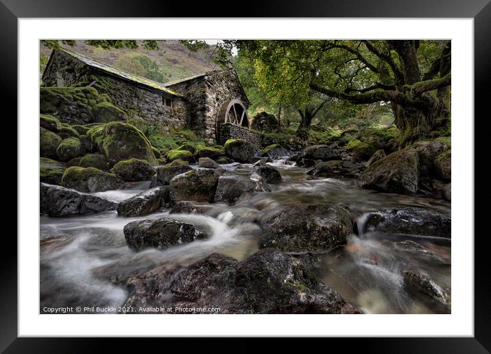 Combe Gill Old Mill Cottage Framed Mounted Print by Phil Buckle
