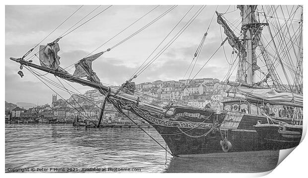 Brixham Our Maritime Heritage Print by Peter F Hunt