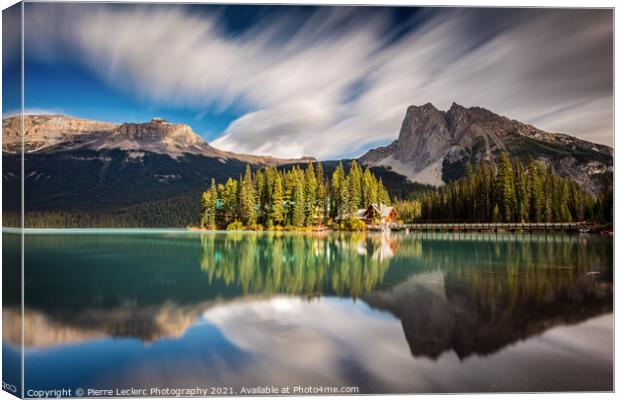 Dramatic Emerald Lake in Yoho National Park Canvas Print by Pierre Leclerc Photography