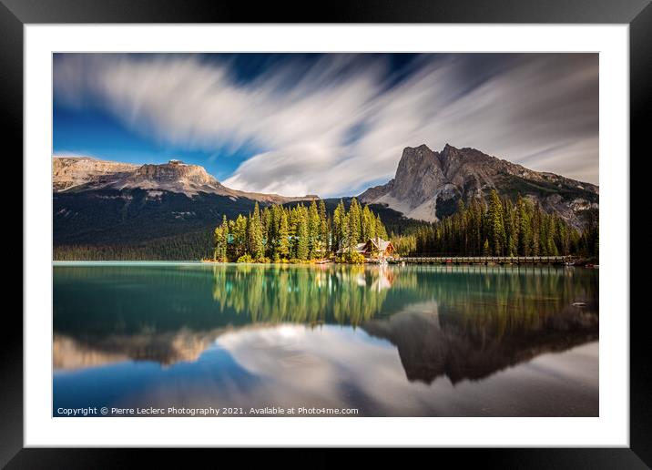 Dramatic Emerald Lake in Yoho National Park Framed Mounted Print by Pierre Leclerc Photography