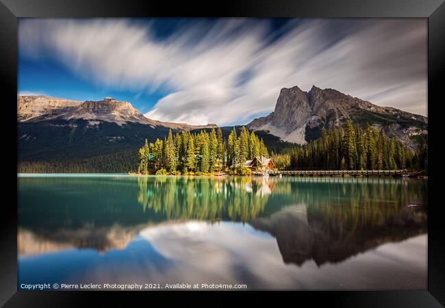 Dramatic Emerald Lake in Yoho National Park Framed Print by Pierre Leclerc Photography