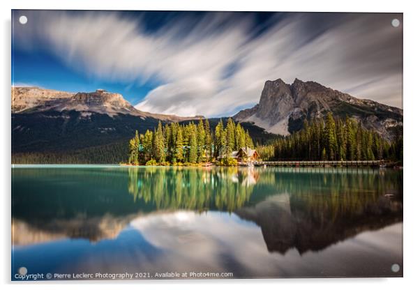 Dramatic Emerald Lake in Yoho National Park Acrylic by Pierre Leclerc Photography
