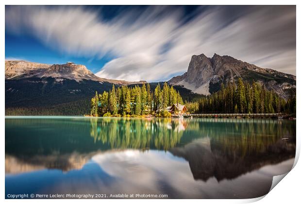 Dramatic Emerald Lake in Yoho National Park Print by Pierre Leclerc Photography
