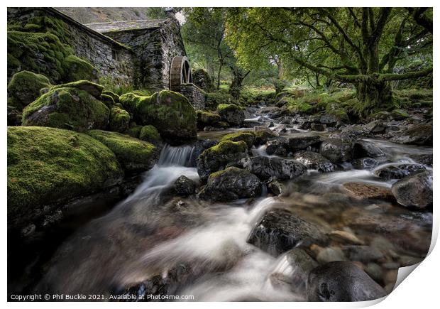 Old Mill Cottage Combe Gill  Print by Phil Buckle