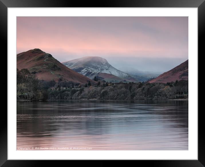 Newlands Valley Sunrise Framed Mounted Print by Phil Buckle