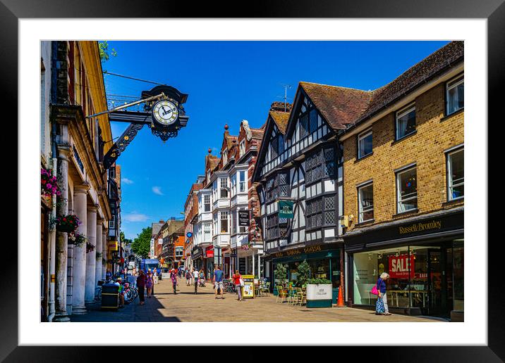The High Street Framed Mounted Print by Gerry Walden LRPS
