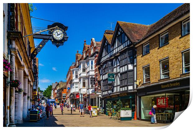 The High Street Print by Gerry Walden LRPS