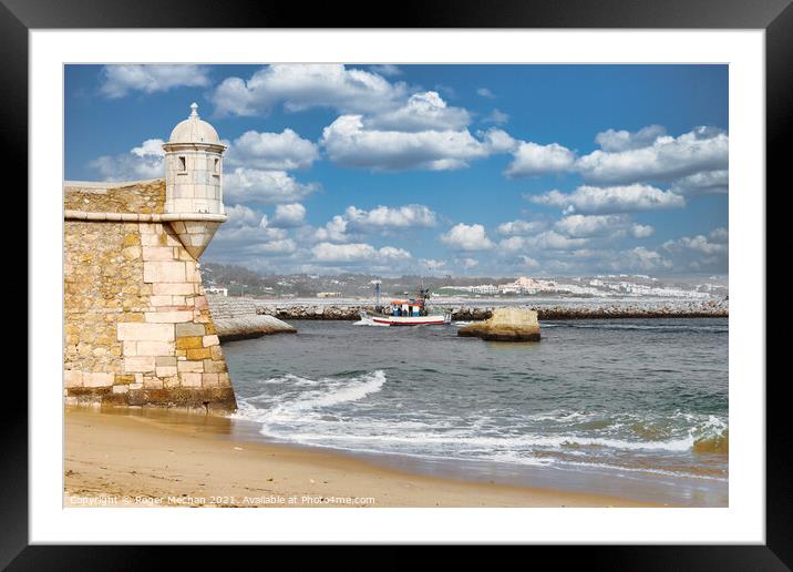 Castle of the Sea Framed Mounted Print by Roger Mechan