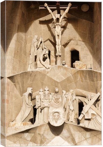 Gaudi's Masterpiece: The Sacred Family Canvas Print by Roger Mechan