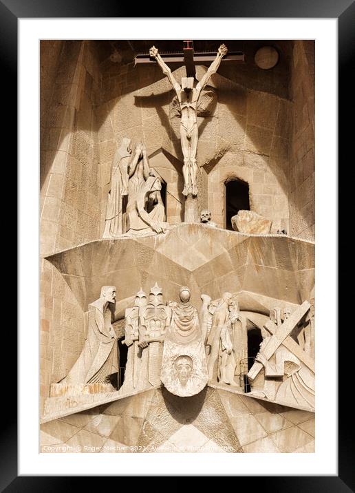 Gaudi's Masterpiece: The Sacred Family Framed Mounted Print by Roger Mechan