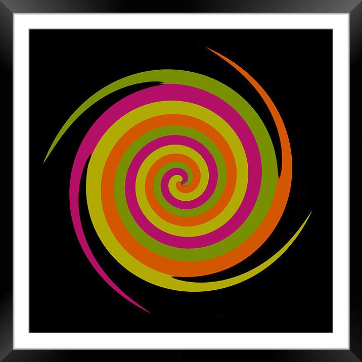 Six Squared in a Twirl Framed Mounted Print by Steve Purnell