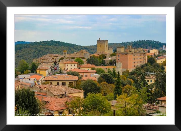 Castellina in Chianti Tuscany Italy Framed Mounted Print by Margaret Ryan