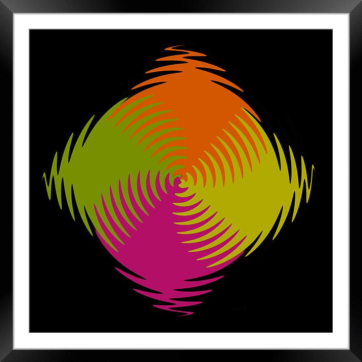 Six Squared with a Ripple Framed Mounted Print by Steve Purnell