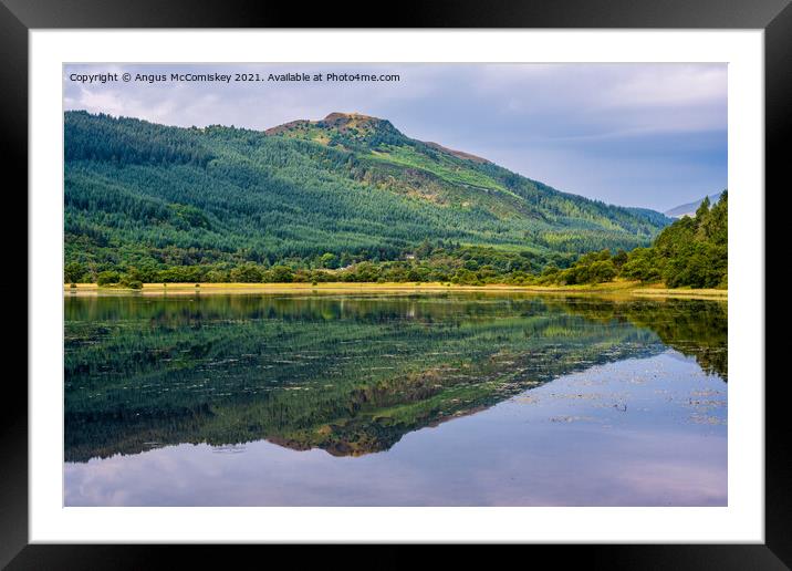 Reflections on Loch Lubnaig, Trossachs Framed Mounted Print by Angus McComiskey