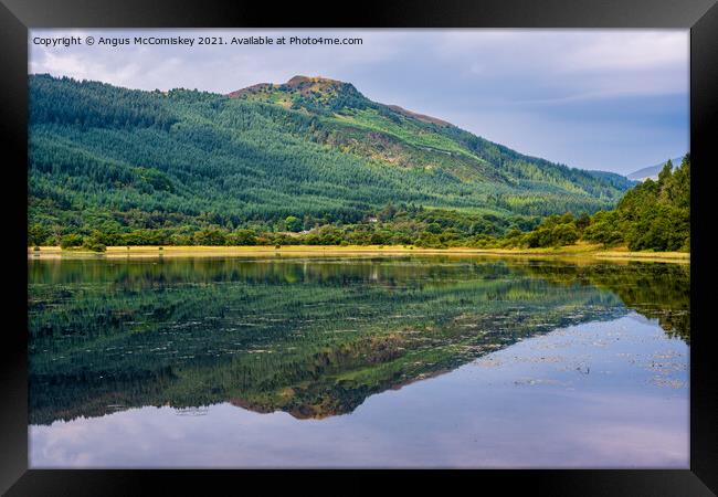 Reflections on Loch Lubnaig, Trossachs Framed Print by Angus McComiskey