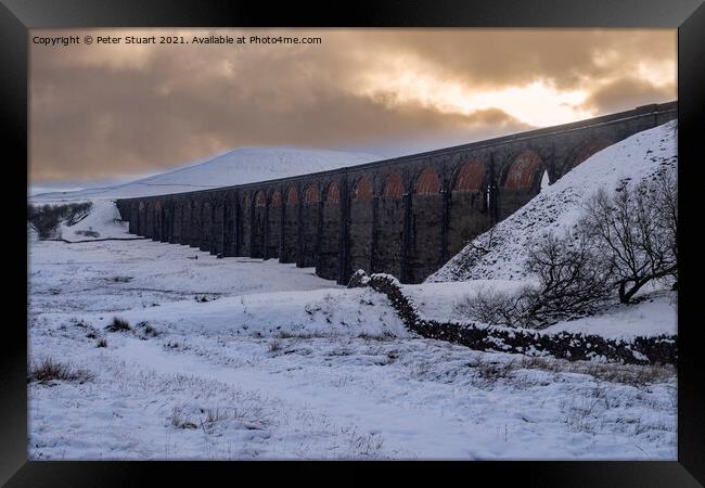 Ribblehead Viaduct Yorkshire Dales Framed Print by Peter Stuart