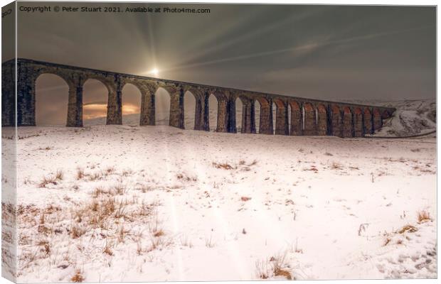 Ribblehead Viaduct Yorkshire Dales Canvas Print by Peter Stuart
