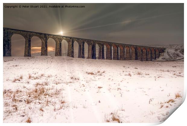 Ribblehead Viaduct Yorkshire Dales Print by Peter Stuart