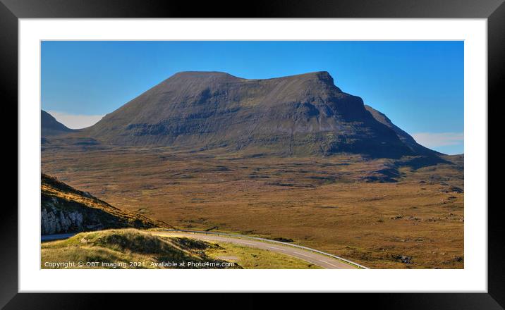 Quinag Ridge Sail Gharbh Mountain Assynt Scotland  Framed Mounted Print by OBT imaging
