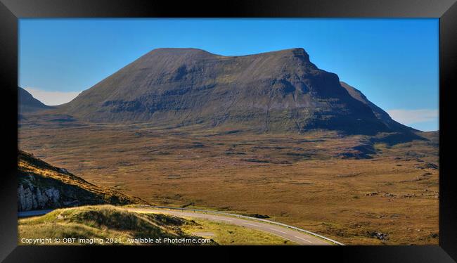 Quinag Ridge Sail Gharbh Mountain Assynt Scotland  Framed Print by OBT imaging