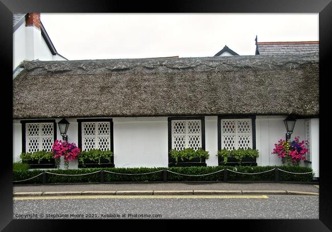 Thatched cottage Framed Print by Stephanie Moore