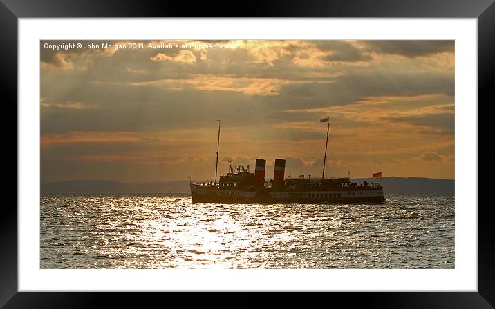 Sunset cruise. Framed Mounted Print by John Morgan