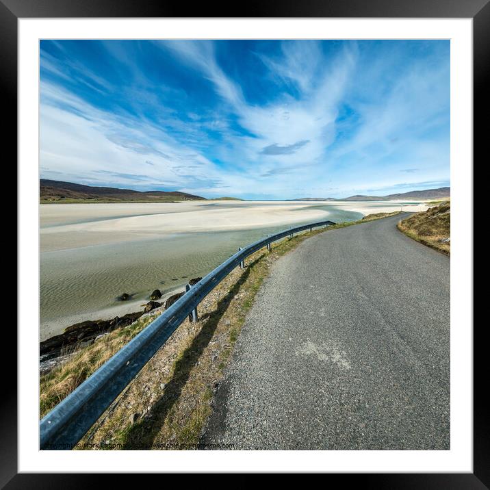 The road to Luskentyre, Isle of Harris  Framed Mounted Print by Photimageon UK