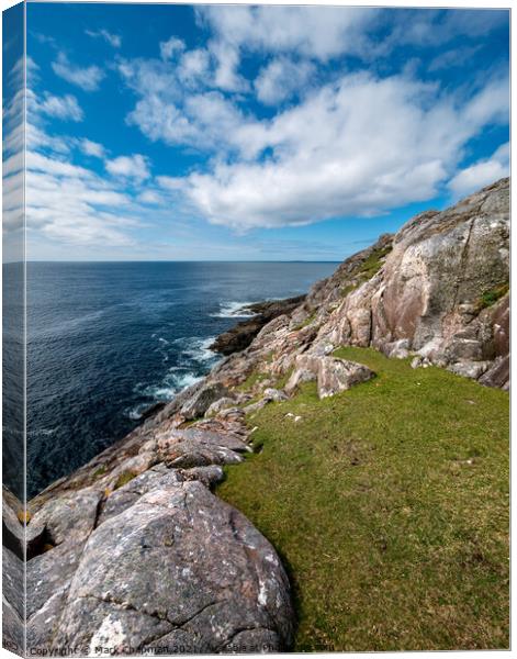 Rocky headland at Hushinish, Isle of Harris Canvas Print by Photimageon UK