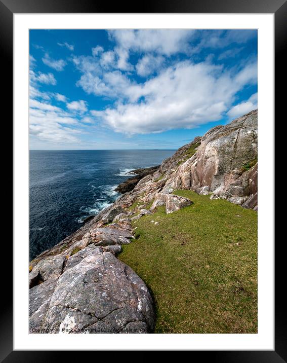 Rocky headland at Hushinish, Isle of Harris Framed Mounted Print by Photimageon UK