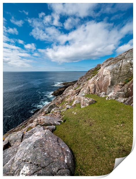 Rocky headland at Hushinish, Isle of Harris Print by Photimageon UK