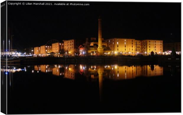 Royal Albert Dock Liverpool Canvas Print by Lilian Marshall