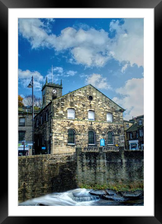 Holmfirth Holy Trinity Church Framed Mounted Print by Alison Chambers