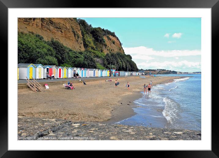 Hope beach, Shanklin, Isle of Wight, UK. Framed Mounted Print by john hill